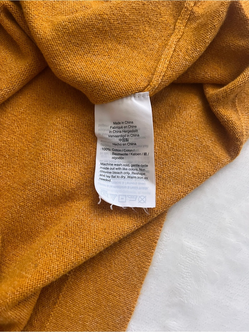 J. Crew Slouchy 100% Cotton Crewneck Pullover Sweater in Warm Heathered Ochre - Picture 4 of 10